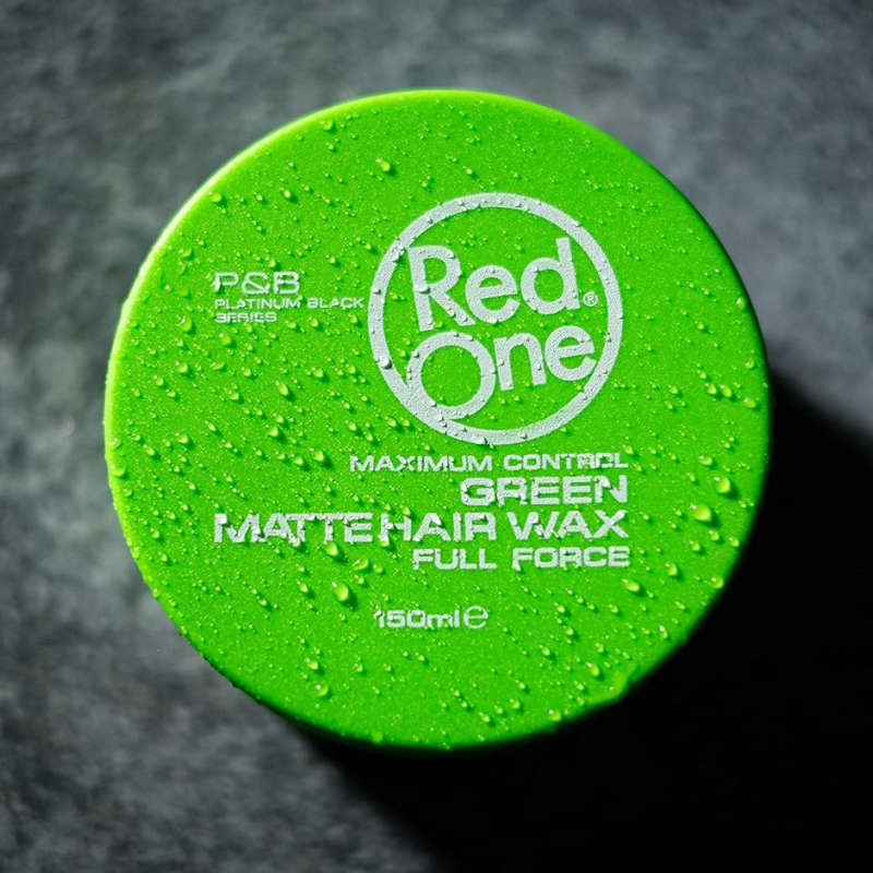 redone-green-matte-aqua-hair-wax-full-force-strong-hold-150ml-5 (1) ژل واکس ردوان مات سبز Redone - تصویر 1