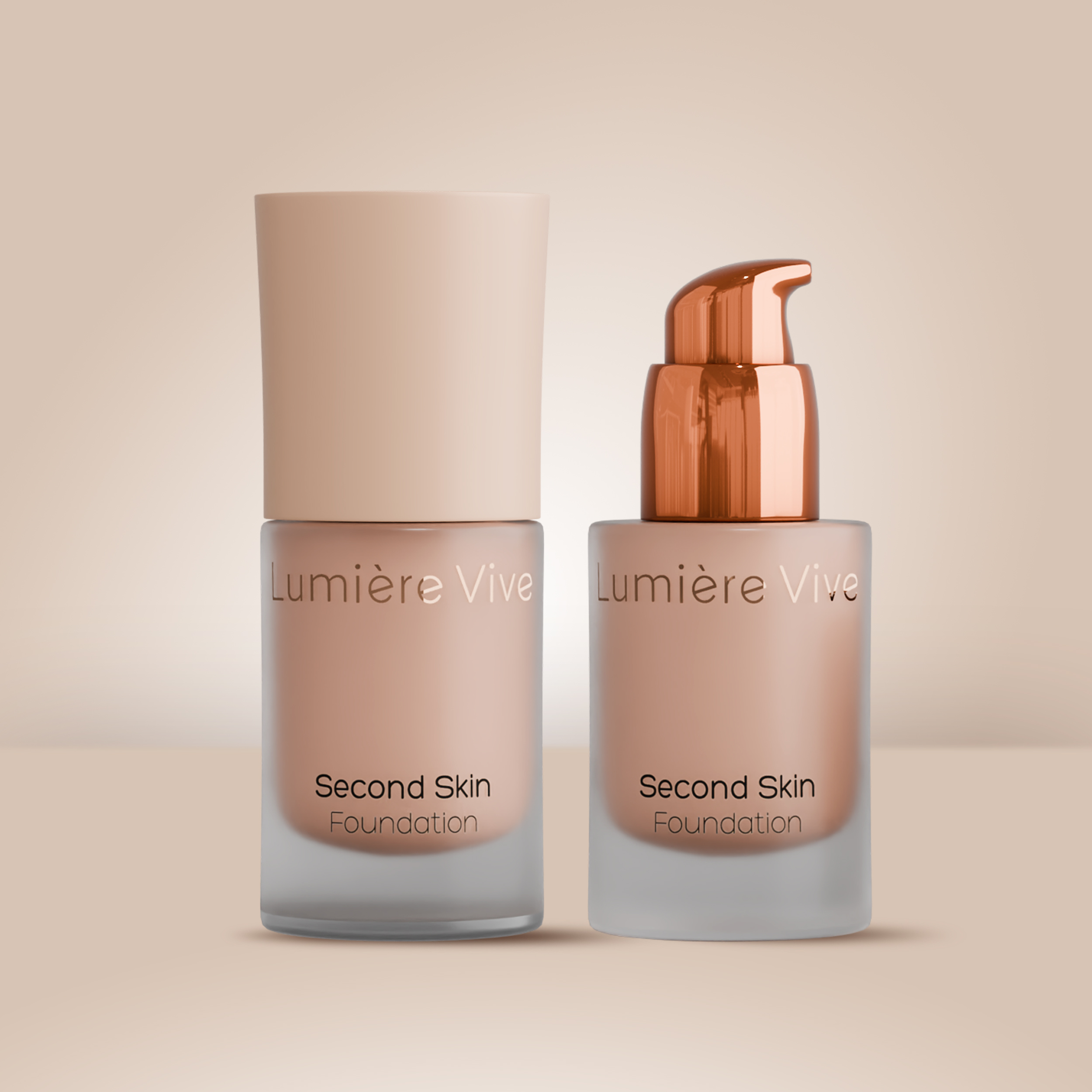 ۱-۱ کرم پودر Second Skin لومیر ویوه 30 میل - تصویر 1