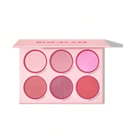 پالت رژ گونه 6 رنگ شیگلم Sheglam